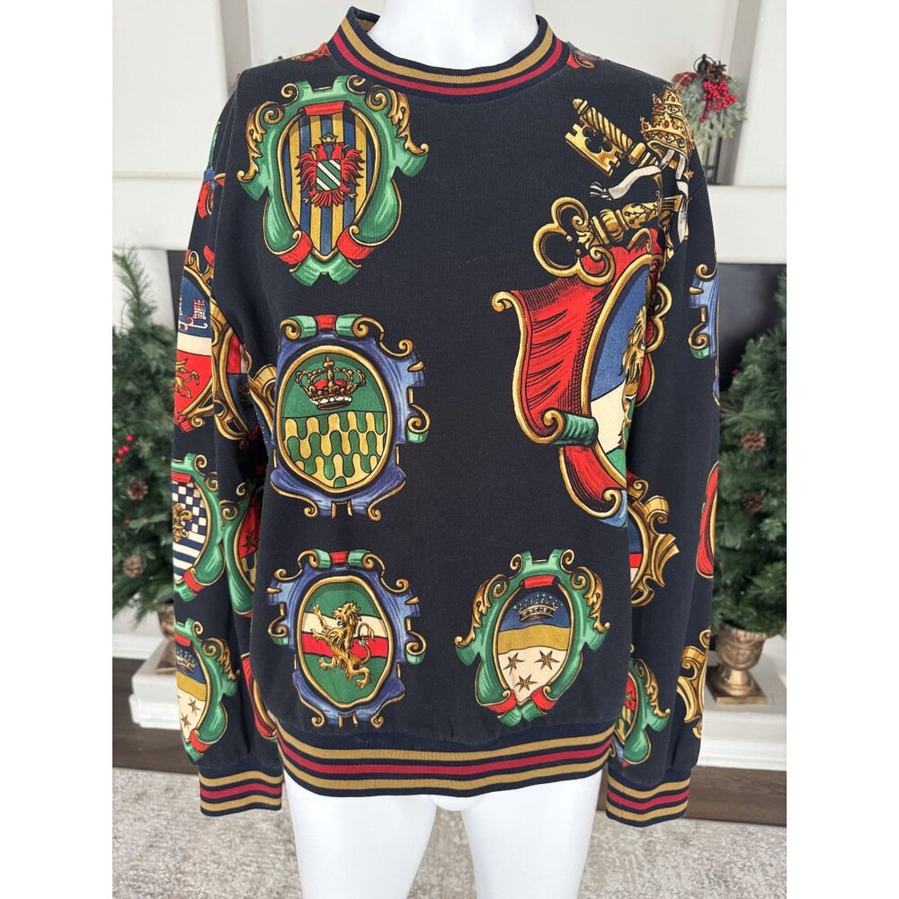 Dolce & Gabbana  Sweater Baroque Heraldic Shield & Crest Size IT 52